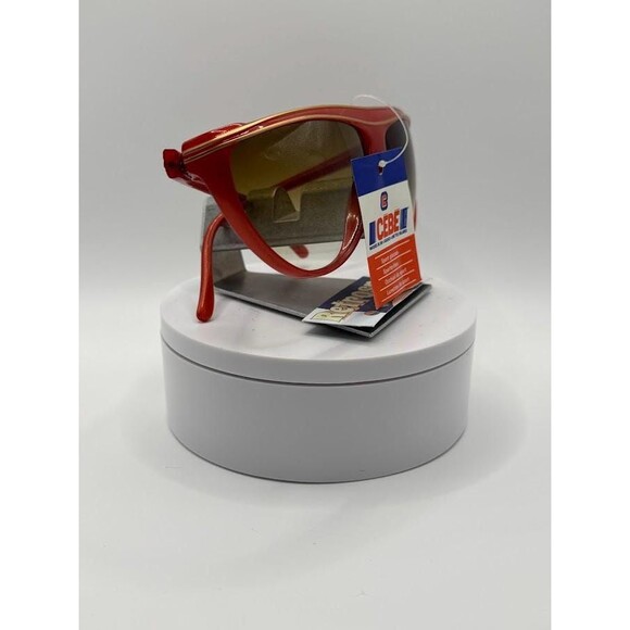 NWT Vintage Cebe Sport Sunglasses | Model 1936F | Red/Gold | Made in France - Picture 10 of 10
